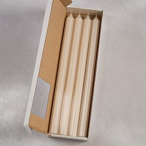 Высокие свечи 30 см Астерия кремовые, 4 шт Candleslight (Кэндлслайт) фото 4