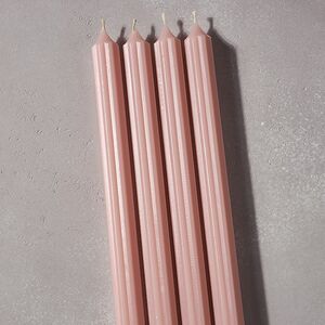 Высокие свечи 30 см Астерия розовые пудровые, 4 шт Candleslight фото 2