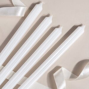 Высокие свечи 30 см Астерия белые, 4 шт Candleslight (Кэндлслайт) фото 2