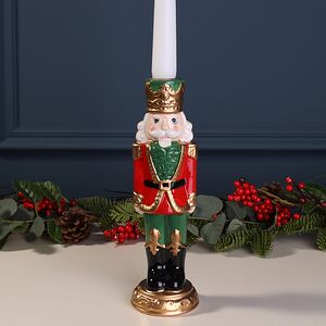 Декоративный подсвечник Щелкунчик - Guardia Reale 23 см (EDG, Италия). Артикул: 020373-74-1