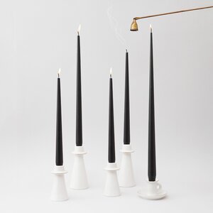 Высокая свеча 40 см Андреа Velvet черная Candleslight фото 5