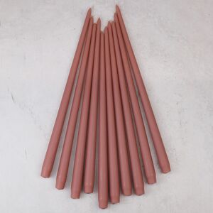 Высокие свечи 40 см Андреа Velvet кофе латте, 10 шт (Candleslight, Россия). Артикул: всв-40-19-набор