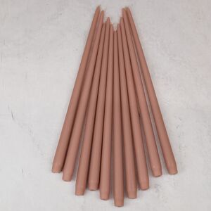 Высокие свечи 40 см Андреа Velvet роза капучино, 10 шт (Candleslight, Россия). Артикул: всв-40-20-набор