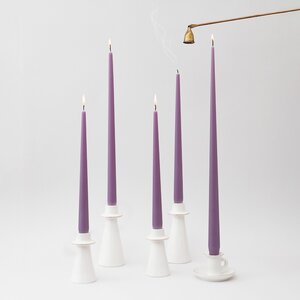 Высокая свеча 40 см Андреа Velvet аметистовая