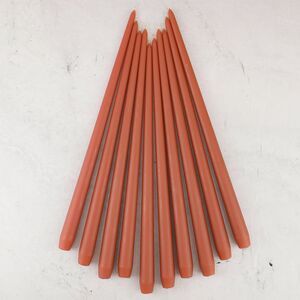 Высокие свечи 40 см Андреа Velvet терракотовые, 10 шт (Candleslight, Россия). Артикул: всв-40-29-набор