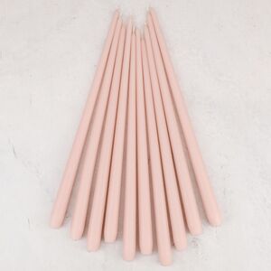 Высокие свечи 40 см Андреа Velvet розовые пудровые, 10 шт (Candleslight, Россия). Артикул: всв-40-3-набор