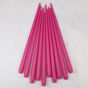 Высокие свечи 40 см Андреа Velvet фуксия, 10 шт (Candleslight, Россия). Артикул: всв-40-31-набор