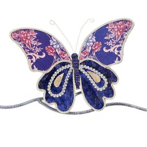 Елочная игрушка Бабочка Офелия 24 см, клипса