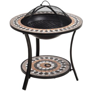 Стол для костра с мозаикой Pompeo 58*44 см