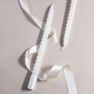 Витая свеча Gambassi Terme 30 см белая