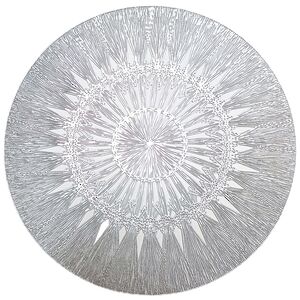 Сервировочные салфетки Mezzogiorno 38 см серебряные, 6 шт (Due Esse Christmas, Италия). Артикул: XNA24017791-набор