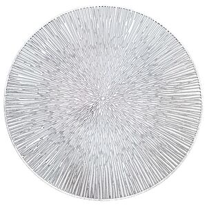 Сервировочные салфетки Radiante 38 см серебряные, 6 шт (Due Esse Christmas, Италия). Артикул: XNA24017821-набор