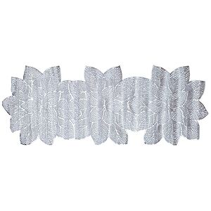Дорожка на стол Decoro Foglie 91*33 см серебряная (Due Esse Christmas, Италия). Артикул: XNA24018091