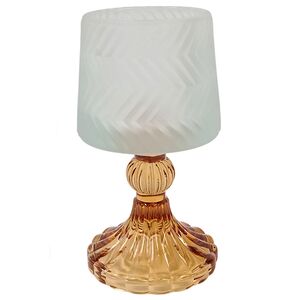 Стеклянный подсвечник-бокал Alessio 15 см белый (Due Esse Christmas, Италия). Артикул: XNA24035711-2