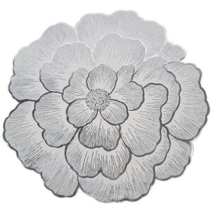 Сервировочные салфетки Lussuoso 38 см серебристые, 4 шт (Due Esse Christmas, Италия). Артикул: XNA25000021-набор