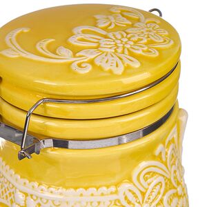 Банка для хранения с крышкой Easy Butterfly 20 см желтая Due Esse Christmas фото 5