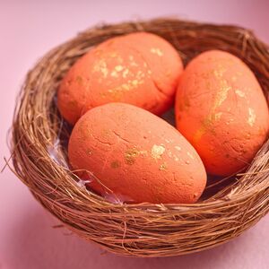 Пасхальное украшение Оранжевое Гнездышко 7 см Due Esse Christmas (Ду Эссе Кристмас) фото 2