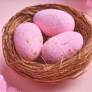 Пасхальное украшение Лиловое Гнездышко 7 см Due Esse Christmas (Ду Эссе Кристмас) фото 2