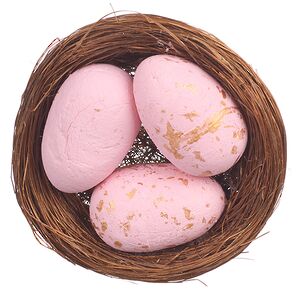 Пасхальное украшение Лиловое Гнездышко 7 см Due Esse Christmas (Ду Эссе Кристмас) фото 5