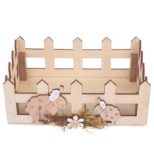 Декоративная корзина Пасхальные Овечки 16*11 см Due Esse Christmas (Ду Эссе Кристмас) фото 5