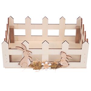 Декоративная корзина Пасхальные Кролики 16*11 см Due Esse Christmas (Ду Эссе Кристмас) фото 5