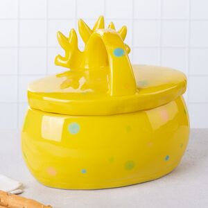 Конфетница Дружелюбные Кролики 17*15 см желтая Due Esse Christmas (Ду Эссе Кристмас) фото 4