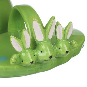 Конфетница Friendly Bunny 17*15 см зеленая Due Esse Christmas фото 4