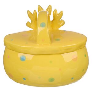 Конфетница Friendly Bunny 17*15 см желтая Due Esse Christmas фото 5