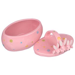 Конфетница Friendly Bunny 17*15 см розовая Due Esse Christmas фото 2