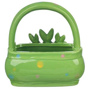 Конфетница Three Bunny 15 см зеленая Due Esse Christmas фото 6