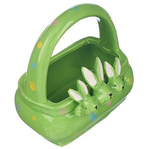 Конфетница Three Bunny 15 см зеленая Due Esse Christmas фото 4