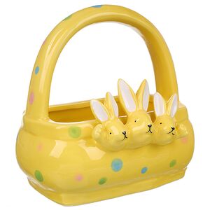 Конфетница Three Bunny 15 см желтая Due Esse Christmas фото 2