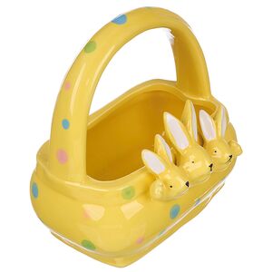 Конфетница Three Bunny 15 см желтая Due Esse Christmas фото 4