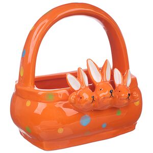 Конфетница Three Bunny 15 см оранжевая Due Esse Christmas фото 2