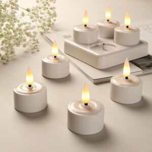 Чайная светодиодная свеча Ингрид 4 см, 4 шт, на батарейках, зарядное устройство Koopman (Купман) фото 2