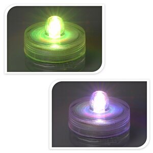 Плавающие светодиодные свечи 3 см, 2 шт с разноцветным свечением на батарейках Koopman фото 5