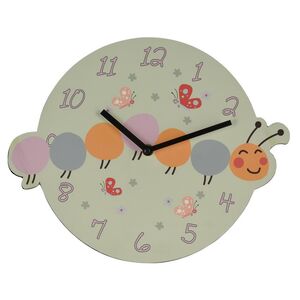 Детские настенные часы Радостная Гусеница 28 см (Koopman, Нидерланды). Артикул: Y36400620-4