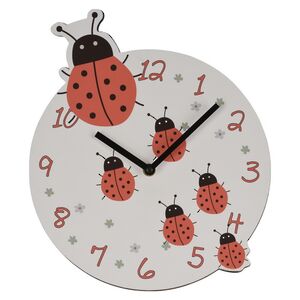 Детские настенные часы Семья Божьих Коровок 28 см (Koopman, Нидерланды). Артикул: Y36400620-1