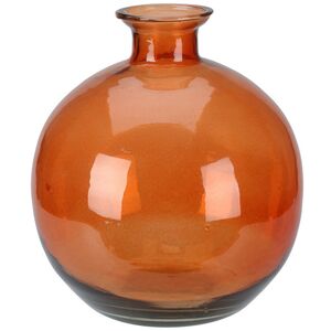Стеклянная ваза для цветов Баббл 17 см терракотовая (Koopman, Нидерланды). Артикул: YE1000570-2