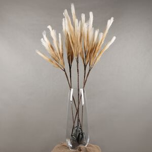 Светящаяся ветка для декора Моника 90 см кремовая, теплые белые LED лампы, таймер, на батарейках Koopman (Купман) фото 7