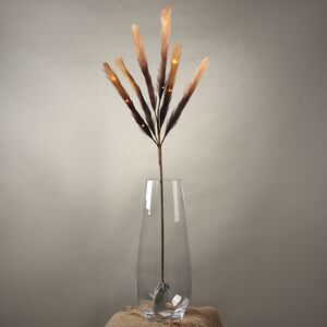 Светящаяся ветка для декора Моника 90 см шоколадная, теплые белые LED лампы, таймер, на батарейках Koopman (Купман) фото 6