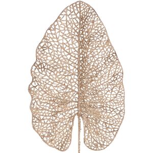 Декоративный лист Ажурная Калатея 67 см золотой Koopman фото 4