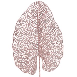 Декоративный лист Ажурная Калатея 67 см пудрово-розовый Koopman фото 2