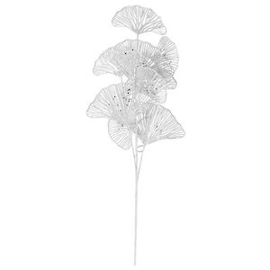 Декоративная ветка Гинкго Олерио 73 см серебряная (Koopman, Нидерланды). Артикул: YZA000510