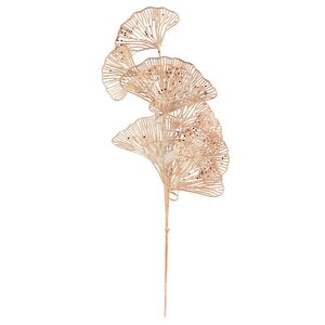 Декоративная ветка Гинкго Olerio 73 см розовое золото (Koopman, Нидерланды). Артикул: ID74256