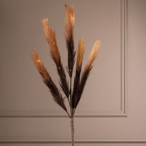 Светящаяся ветка для декора Моника 90 см шоколадная, теплые белые LED лампы, таймер, на батарейках Koopman (Купман) фото 2