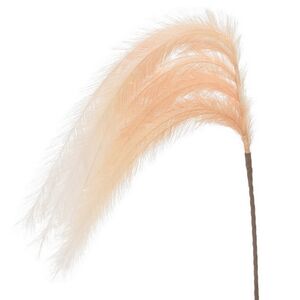 Светящаяся ветка с перьями Моника 130 см кремовая, теплые белые LED лампы, таймер, на батарейках Koopman (Купман) фото 4