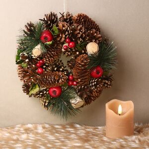 Венок из шишек Лесная Сказка 25 см (Koopman, Нидерланды). Артикул: YZB000180-2