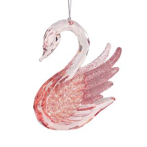 Елочная игрушка Лебедь Роза Дель Лаго 10 см