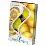 Набор ароматизированных свечей Лимон, 4 см, 6 шт